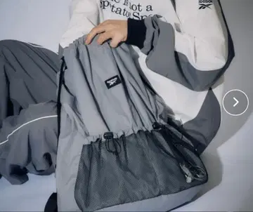 리복 백팩 냅색 ONE SIZE 그레이 하자품