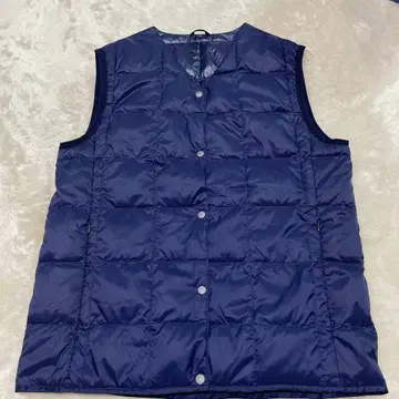 TAION 체온 이너 다운 베스트 네이비 S 사이즈