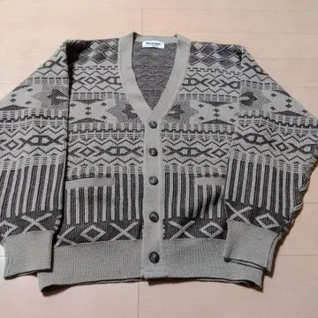 Jantzen 기하학 패턴 가디건 M 사이즈