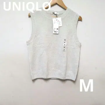 UNIQLO:C 캐시미어 크루넥 숏 스웨터 슬리브리스 M