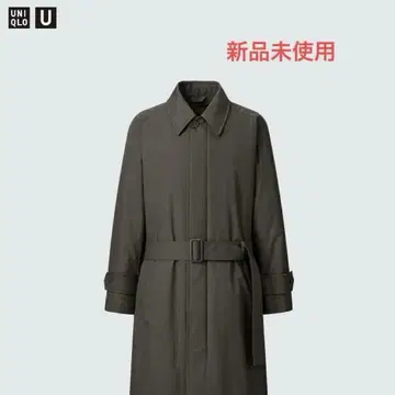 [ 새상품 ] UNIQLO U 패디드 스텐카라 코트 올리브