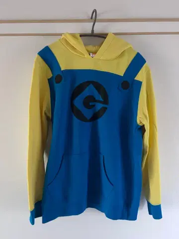 미니언 후드 부착 맨투맨 LL