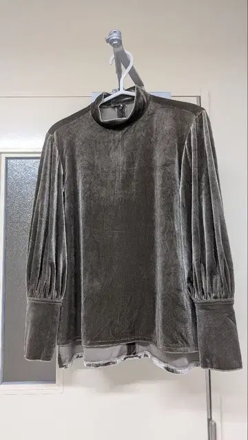 [ foufou ] velour high neck dress shirts
