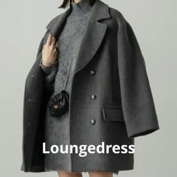 에비하라 유리 착용 라운지 드레스 피 코트 그레이