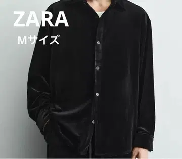 [ 미사용 ] ZARA 자라 벨벳 릴랙스핏 셔츠 자켓