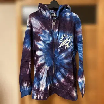 LEFLAH 타이 다이 집업 후드티 XL