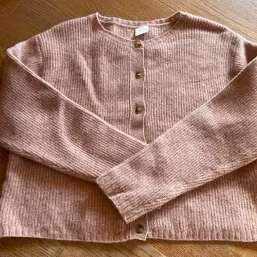 새상품급 bulle de savon 울 리브 가디건 베이지색 FREE