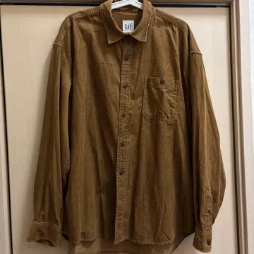 GAP 브라운 남성용 코듀로이 긴팔 셔츠