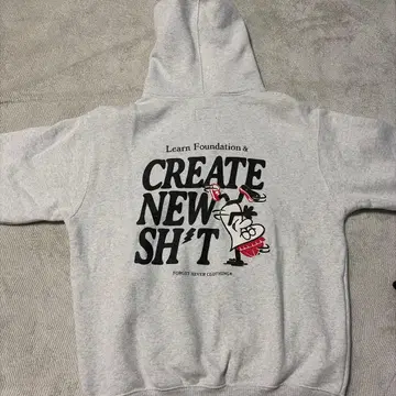 FORGET NEVER 화이트 후드티 M 사이즈