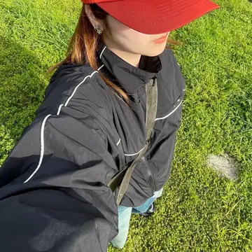 Chico 자켓 블루종 파이핑 더블 지퍼 나일론 트랙 자켓