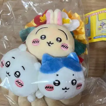 치이카와 (먼작귀) 장식용 짚 로프 봉제 인형