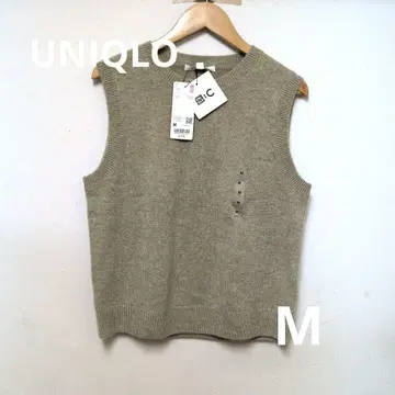 UNIQLO:C 캐시미어 크루넥 숏 스웨터 슬리브리스