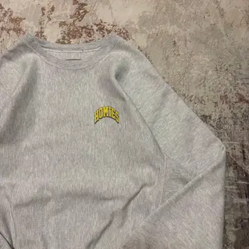 00s champion 챔피온 리버스 위브 가슴 프린트 그레이 M