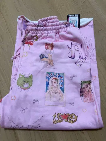 나카 리이사 RE. 아르이도트 손글씨 맨투맨 팬츠