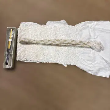 고급 순수 실크 예복용 허리띠, 오비 장식 천, 부채 포함