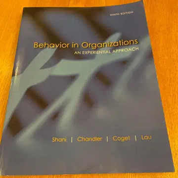 Behavior in Organizations 제9판
