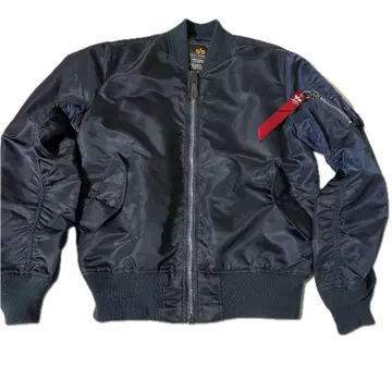 ALPHA MA-1 네이비 L 밀리터리 플라이트 자켓