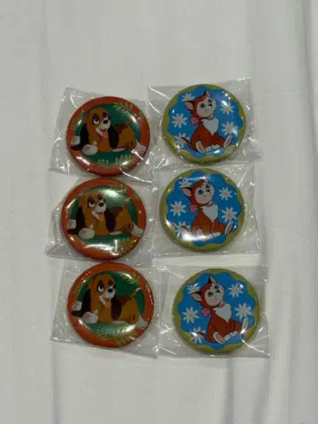 도쿄 디즈니 리조트 강아지 고양이 캔 배지 컬렉션 다이나 코퍼