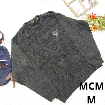 이탈리아 새상품급 [ MCM ] 니트/스웨터 ( M ) 블랙/화이트/믹스