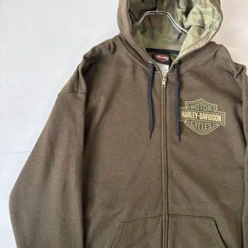멕시코제 할리데이비슨 후드 맨투맨 트레이닝복 카키 L