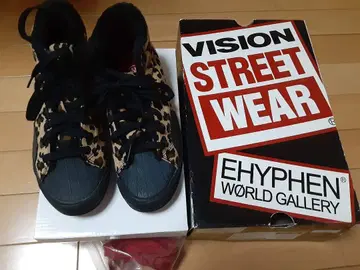새상품 VISION x 하이픈 스니커즈 레오파드 M 24cm