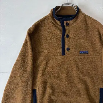 파타고니아 시어링 버튼 풀오버 플리스 M 사이즈 구제 의류