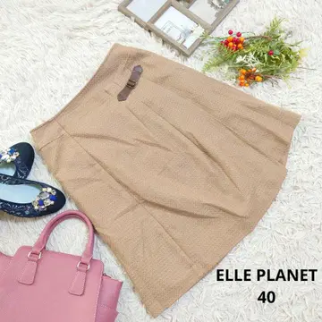 ELLE PLANET 타이트 스커트 ( M ) 카멜