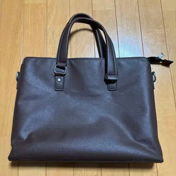 브라운 비즈니스 백 합성 피혁