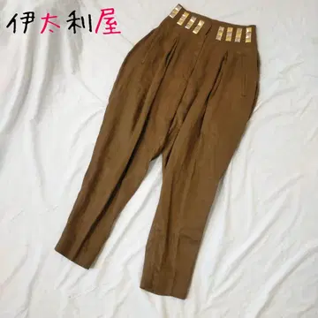 이타리야 이탈리아 팬츠 캐주얼 팬츠 골드 장식