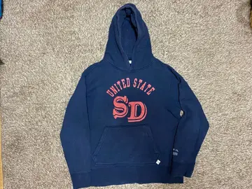 턴미온 후드 맨투맨 TURN ME ON 칼리지 프린트