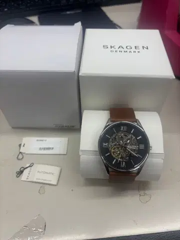 B5636 [컨디션 최상] SKAGEN 자동 와인딩 스켈레톤 시계
