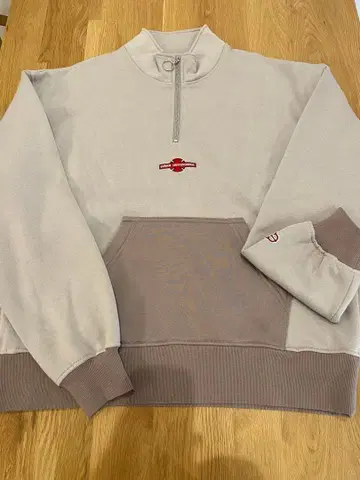 Evisen x INDEPENDENT 콜라보 하프 지퍼 맨투맨