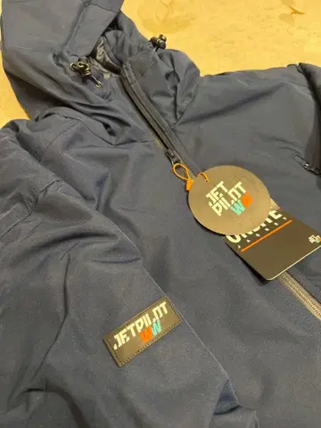 JETPILOT 네이비 후드 부착 자켓