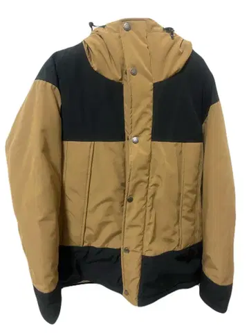 coen 후드 부착 다운 자켓 M 블랙 브라운