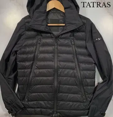 TATRAS 블랙 후드 부착 다운 자켓 사이즈 3