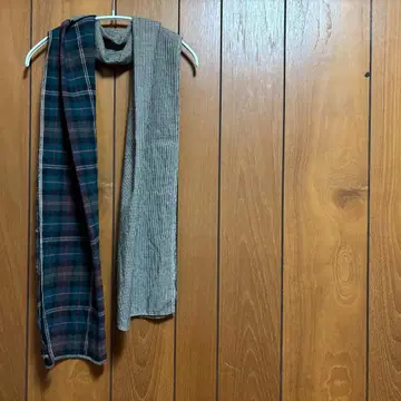 모리카게 셔츠의 머플러 그린 타탄 x 하운드투스