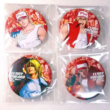 SNK KOF 역대 그림체 캔뱃지 컬렉션 테리 보가드 4종 세트