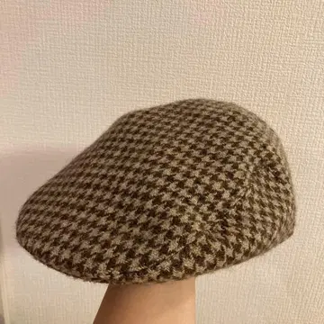 [ 새상품급 ] 안토니 피트 브라운 체크 헌팅 캡