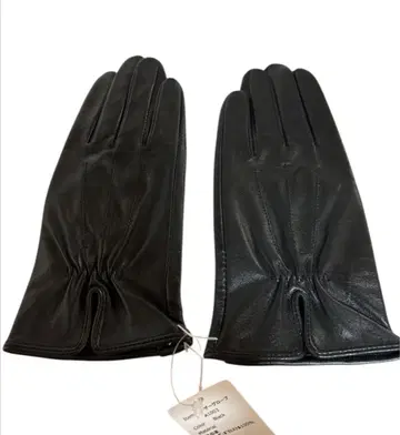 블랙 양가죽 장갑 23cm 새상품 레더 그로브