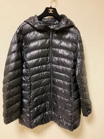UNIQLO 후드 부착 다운 자켓 XL 블랙 계열