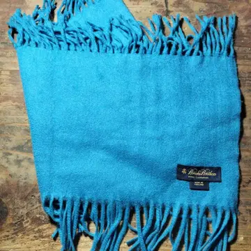 Brooks Brothers 캐시미어 100% 머플러 블루