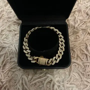 NASTYDOG 골드 크리스탈 목걸이 나스티독 팔찌