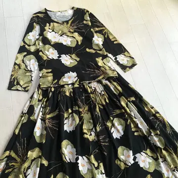 카네코 이사오 연꽃 티셔츠 T셔츠 스커트 세트