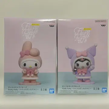 산리오 캐릭터즈 FluffyPuffy 마이멜로디&쿠로미 피규어