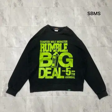 SBMS 서브미션 맨투맨 긴팔 프린트 로고 스트릿 아메카지