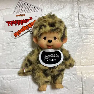 [택 포함 새상품] 몽치치 COLORS 키체인 레오파드 무늬 봉제 인형