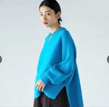 PLST 엑스트라 파인 메리노울 미들 게이지 크루넥 스웨터 M