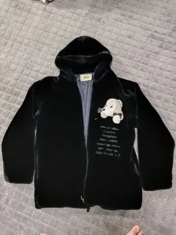 갈피 보아 자켓 양면 자수 육후 빅 사이즈 복슬복슬