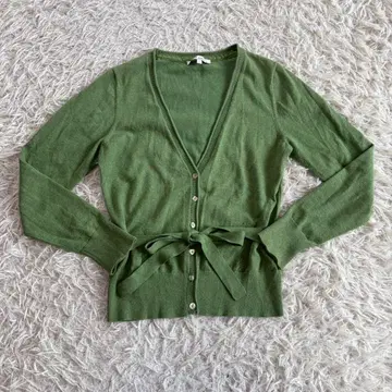 LAURA ASHLEY 그린 가디건 S 사이즈