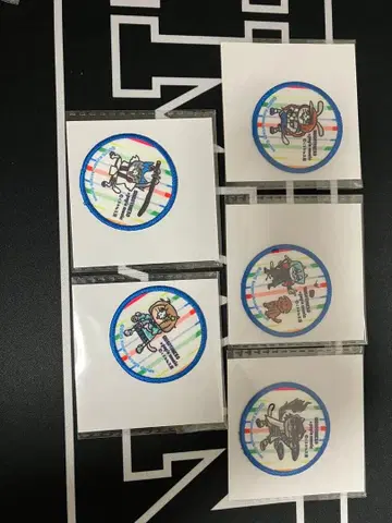 [일하는 고양이] x 팝픈 와펜 5종 세트